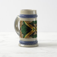 Stein Mug with Jamaican Colours Design