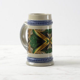 Stein Mug with Jamaican Colours Design