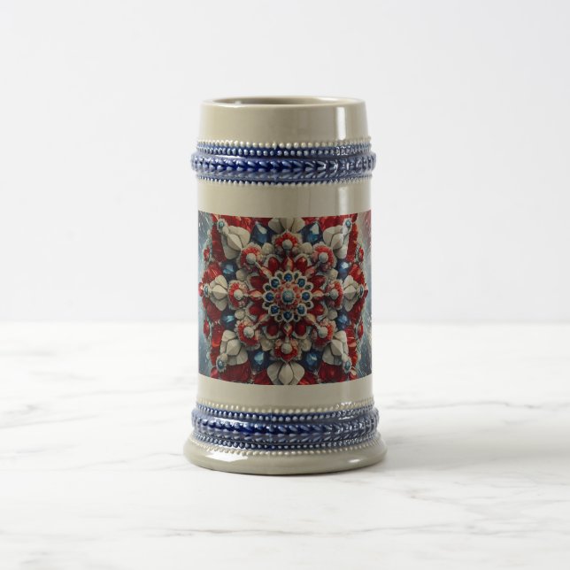 Stein Mug with Norwegian Colours Design (Center)