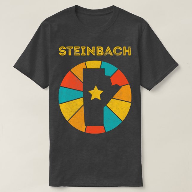 Steinbach Manitoba Canada Vintage Distressed Souve T-Shirt (Design Front)