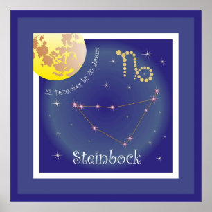 Steinbock Poster 22 December to 20 January