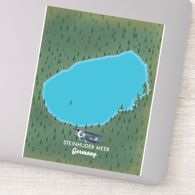 Steinhuder Meer Germany map (Detail)