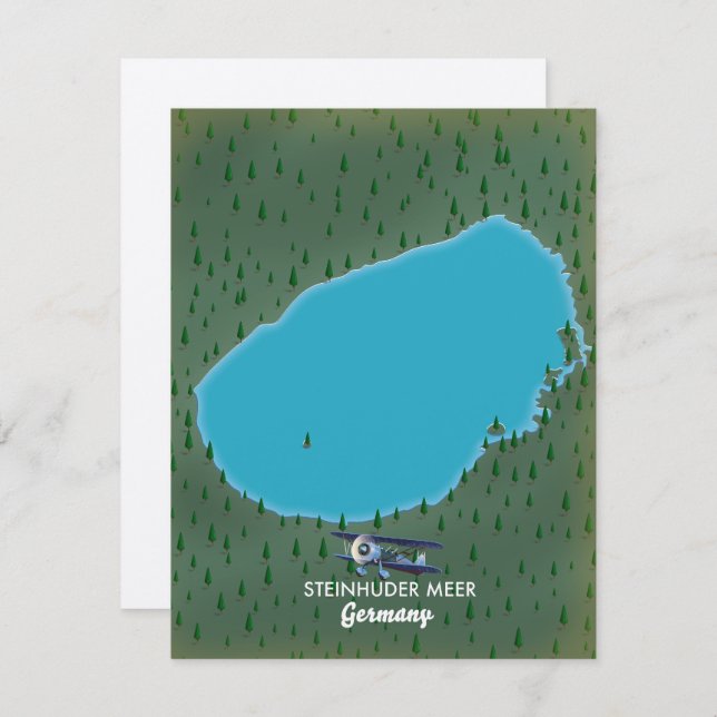 Steinhuder Meer Germany map (Front/Back)