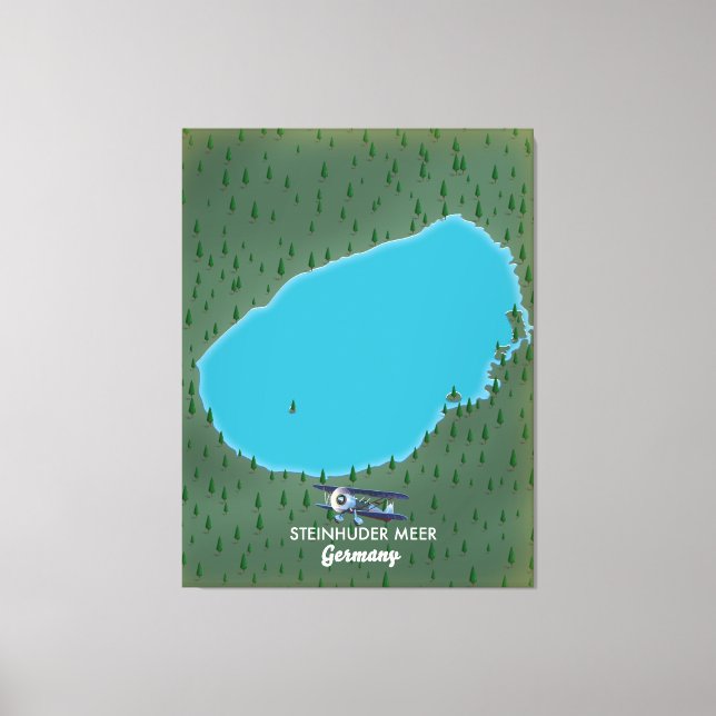 Steinhuder Meer Germany map Canvas Print (Front)