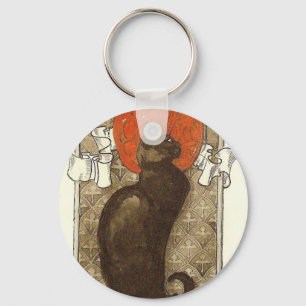 Steinlein's Cat - Art Nouveau Key Ring