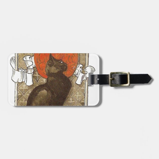 Steinlein's Cat - Art Nouveau Luggage Tag (Front Horizontal)