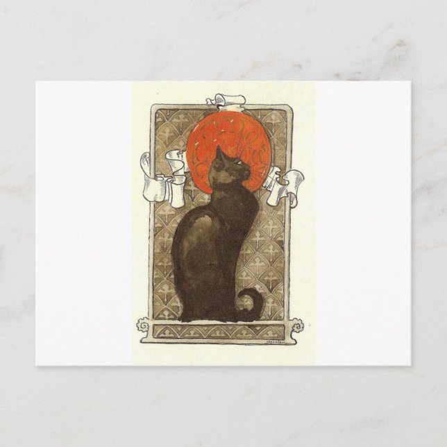 Steinlein's Cat - Art Nouveau Postcard (Front)