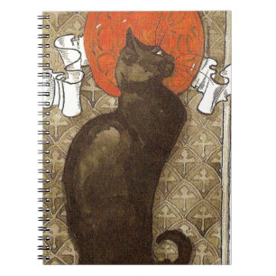Steinlein's Cat - Art Nouveau Spiral Notebook