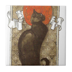 Steinlein's Cat - Art Nouveau Tile