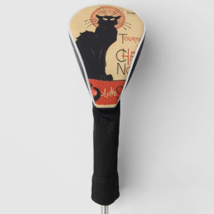 Steinlen Art Nouveau Chic Black Cat Vintage Print Golf Head Cover