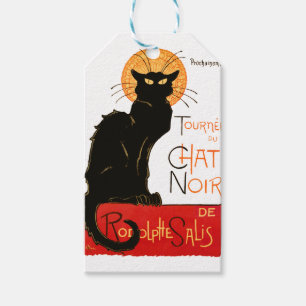 Steinlen Black Cat Classic French Chat Noir Poster Gift Tags
