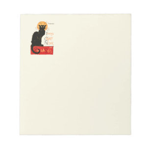 Steinlen Black Cat Classic French Chat Noir Poster Notepad