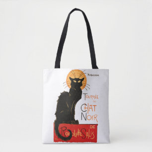 Steinlen Black Cat Classic French Chat Noir Poster Tote Bag