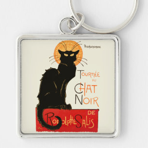 Steinlen Black Cat Key Ring
