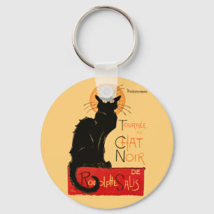Steinlen Black Cat Key Ring