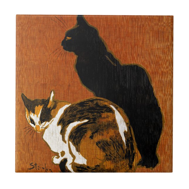 Steinlen Cats Ceramics Tile (Front)