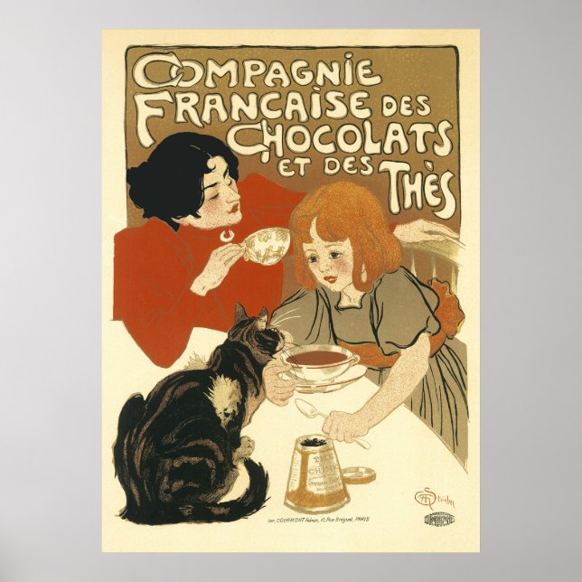 Steinlen - Cats: Compagnie Francaise des Chocolats Poster (Front)