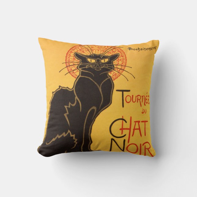 Steinlen: Chat Noir Cushion (Front)