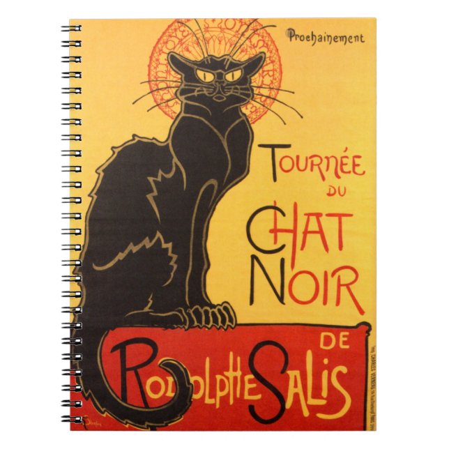 Steinlen: Chat Noir Spiral Notebook (Front)