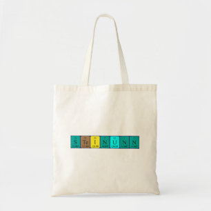 Steinunn periodic table name tote bag