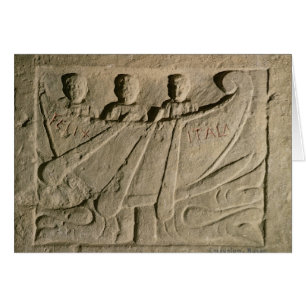 Stela depicting a rowing boat 'Felix Itala'