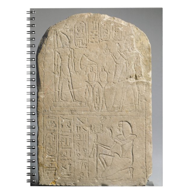 Stela depicting Ramesses II offering incense to hi Spiral Notebook (Front)