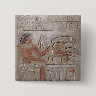 Stela depicting the deceased 15 cm square badge