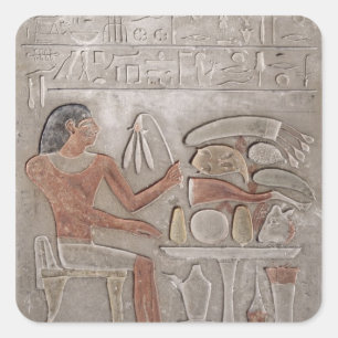 Stela depicting the deceased square sticker
