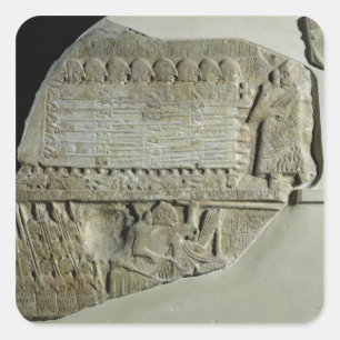 Stele of the Vultures Square Sticker