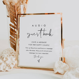STELLA Audio Guest Book Wedding Sign
