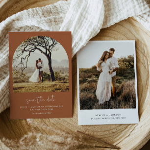 STELLA Bohemian Arch Photo Save The Date Invitation