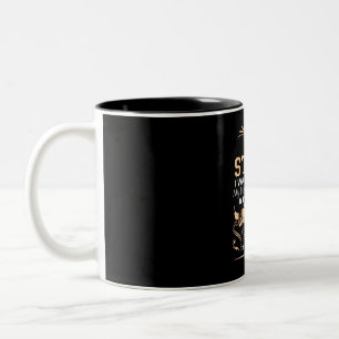 Stella Girl Name Definition Two-Tone Coffee Mug