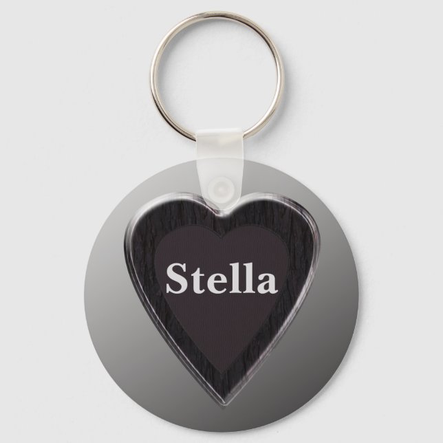 Stella Heart Keychain by 369MyName (Front)