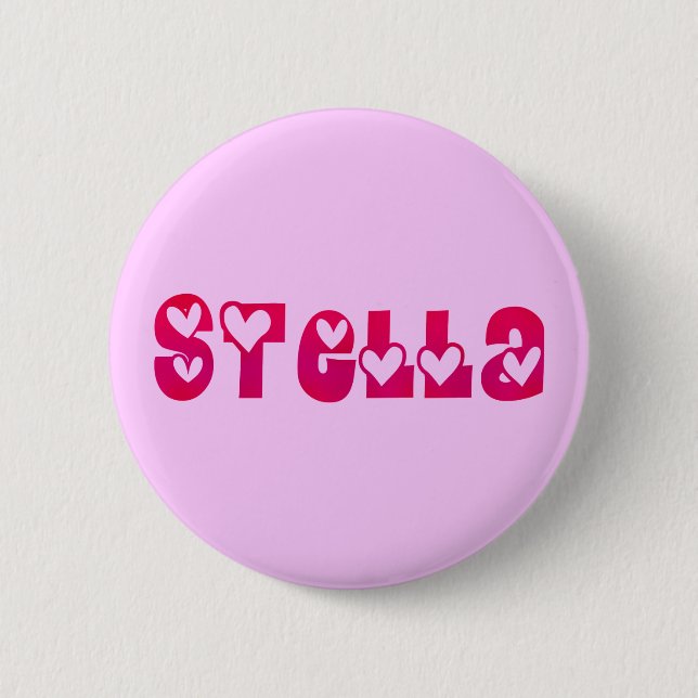 Stella in Hearts 6 Cm Round Badge (Front)