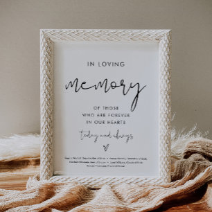 STELLA In Loving Memory Wedding Sign