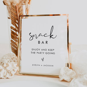 STELLA Late Night Snacks Wedding Sign