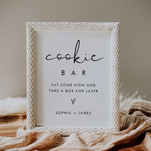 STELLA Minimalist Cookie Bar Wedding Favour Sign