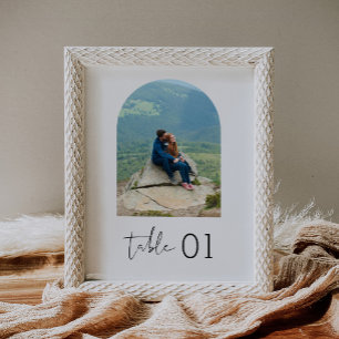 STELLA Minimalist Wedding Photo Table Number Sign 