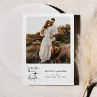 STELLA Modern Edgy Photo Save The Date