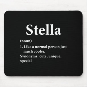 Stella Name Definition Funny D Mouse Pad