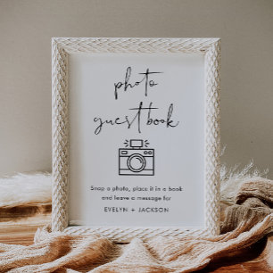 STELLA Photo Guest Book Wedding Sign