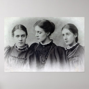 Stella, Vanessa and Virginia Stephen, c.1896 Poster