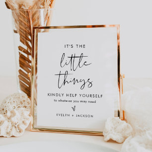 STELLA Wedding Bathroom Goodies Sign