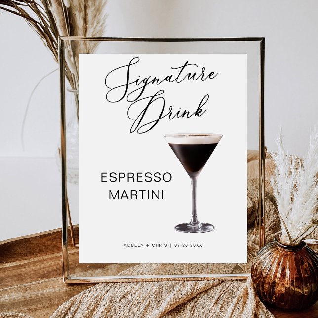 STELLA Wedding Espresso Cocktail Martini Bar Sign (Creator Uploaded)