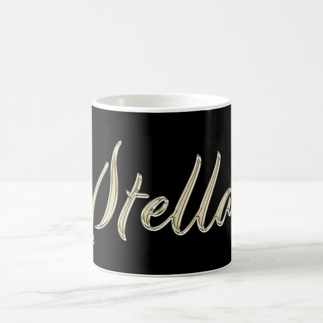 Stella white Handwriting Tasse Kaffeetasse Coffee Mug (Center)