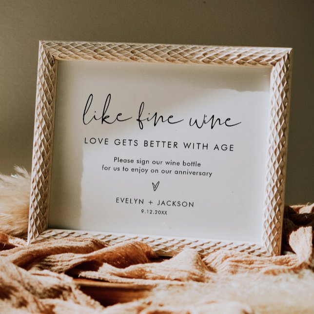 STELLA Wine Bottle Guest Book Wedding Sign (Creator Uploaded)