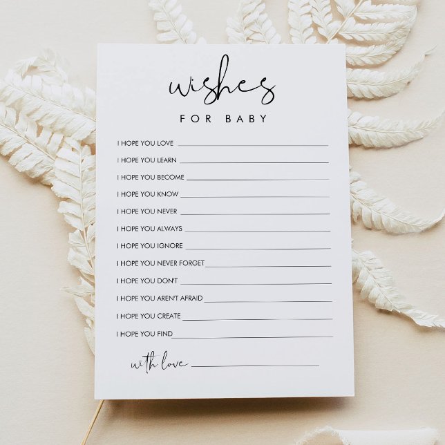 STELLA Wishes for Baby Advice Card (Creator Uploaded)