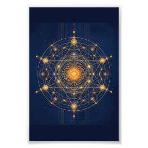 Stellar Alignment: The Geometry of Inner Light Photo Print
