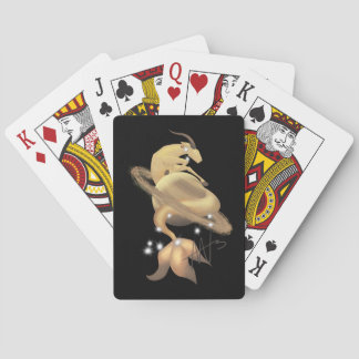 Stellar Capricorn Saturn Zodiac Playing Cards