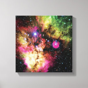Stellar Cluster NGC 2467 - NASA Hubble Space Photo Canvas Print